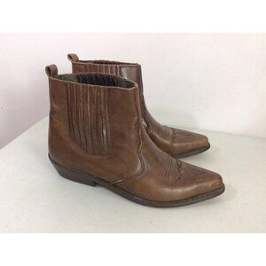 Vintage Leather Cowboy Boots Y2K Western Womens 8
